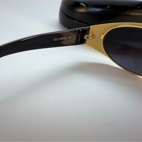 Vintage 90s Unisex Gucci Gold Sunglasses main image 7
